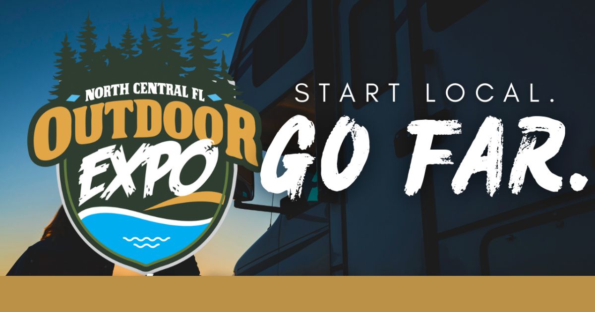 Banner advertising the North Central Florida Outdoor Expo